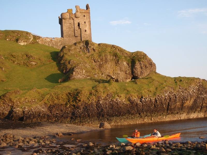 Chateau sur l'île près d'Oban