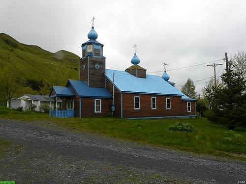 église orthodoxe sur l'île de kodiak