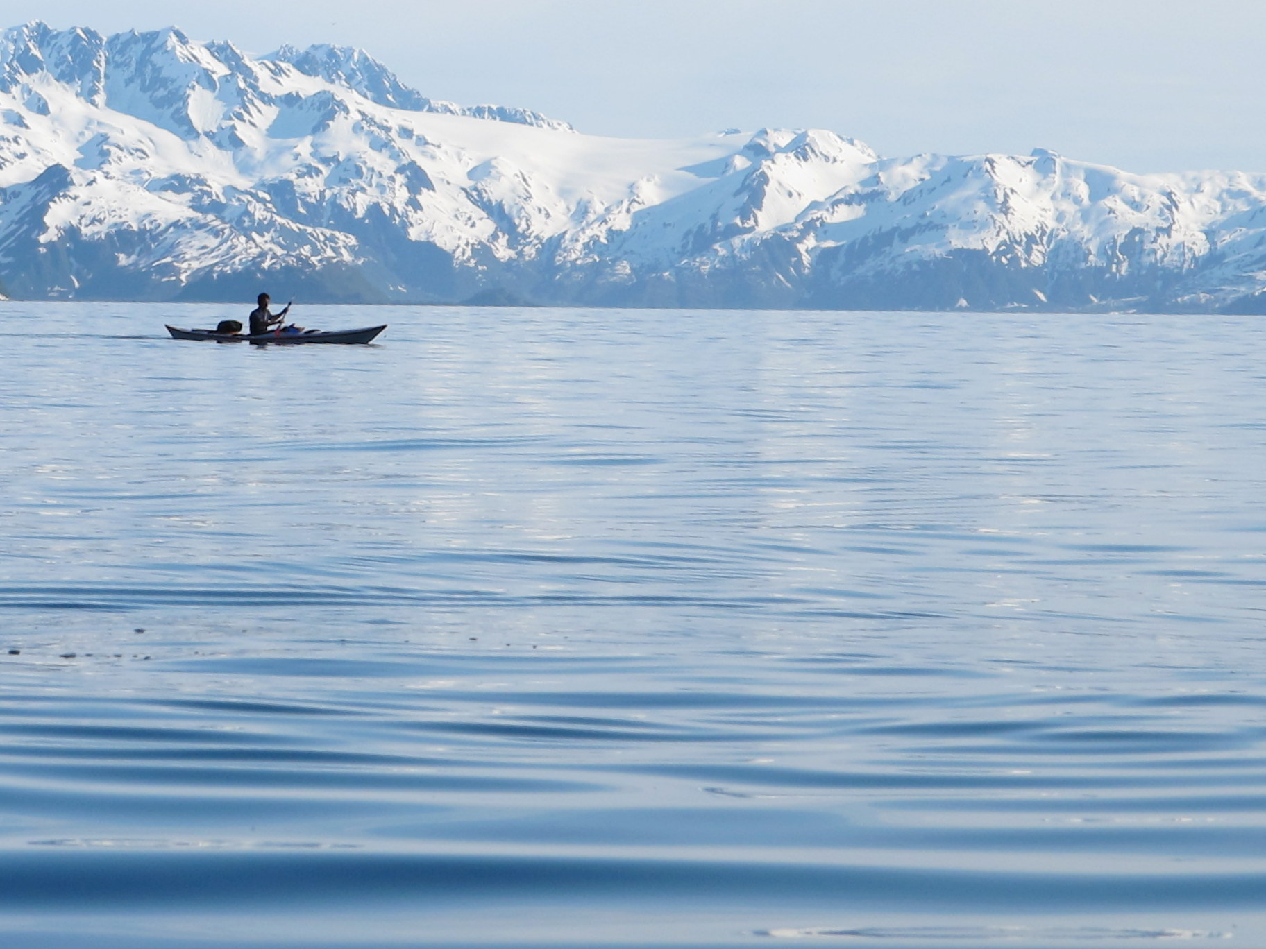 kayak dans le pacifique