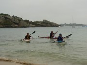 kayak de mer à la plage du coz porz 