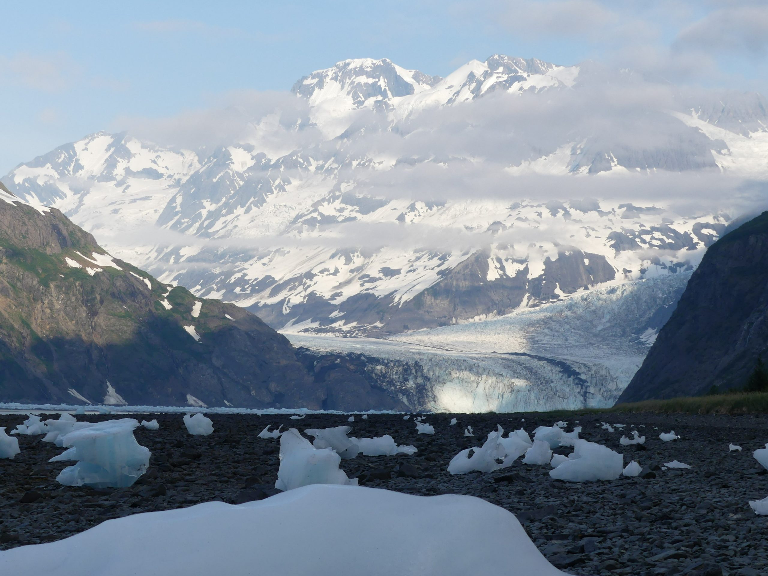 Glacier Sourire Harriman fjord dans Prince William Sound