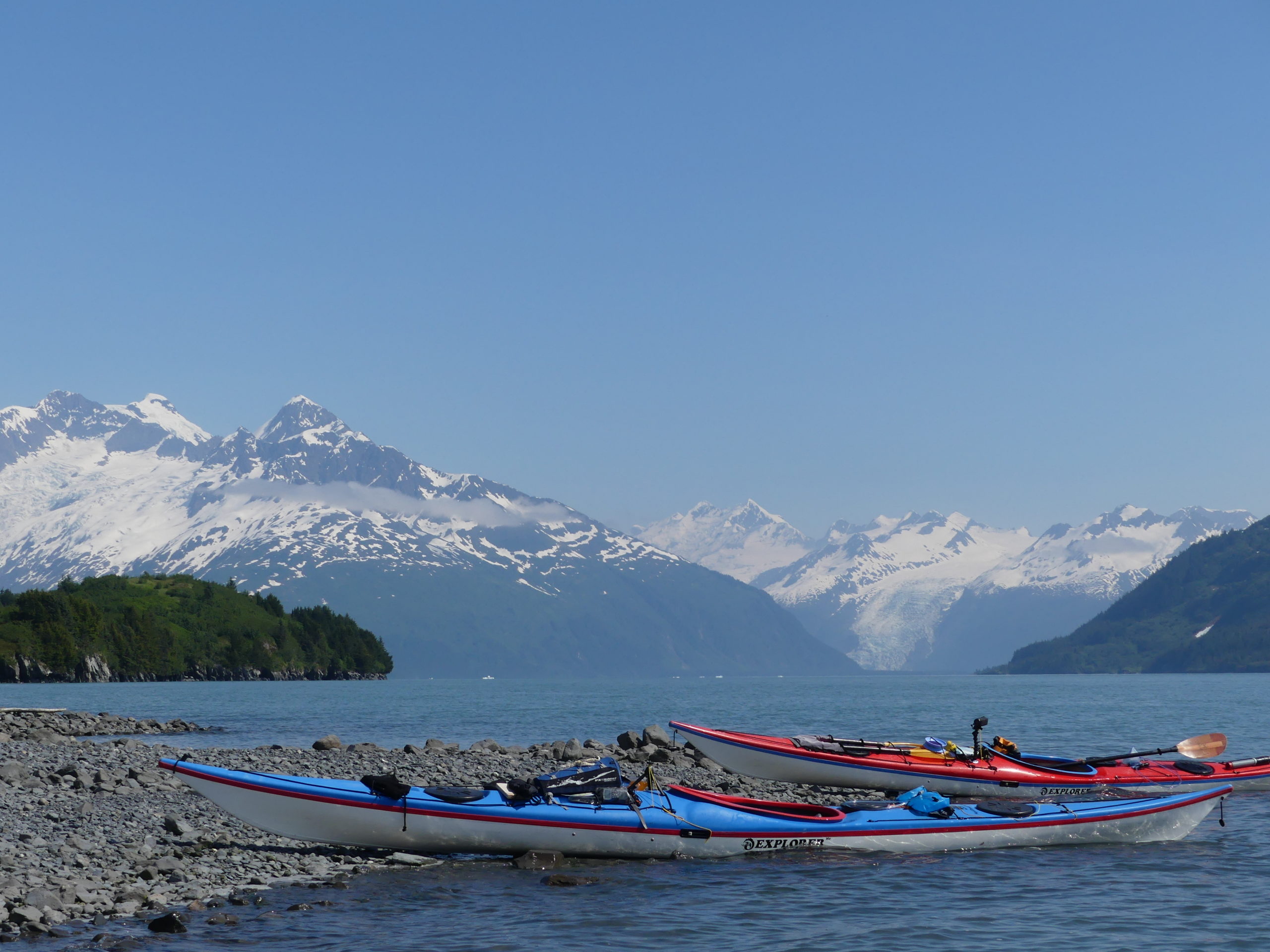 Kayaks dans le fjord Harriman